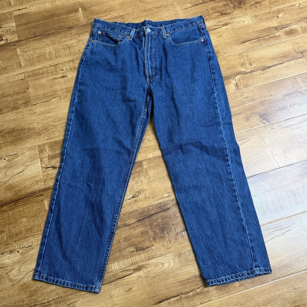 Levis 550 Denim Blue Jeans Mens 38x30 (38x28) Relaxed Fit Straight Leg Baggy